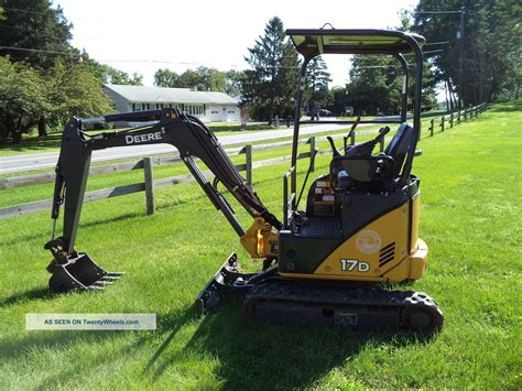 john deere 17d mini excavator for sale|john deere 17 excavator specs.